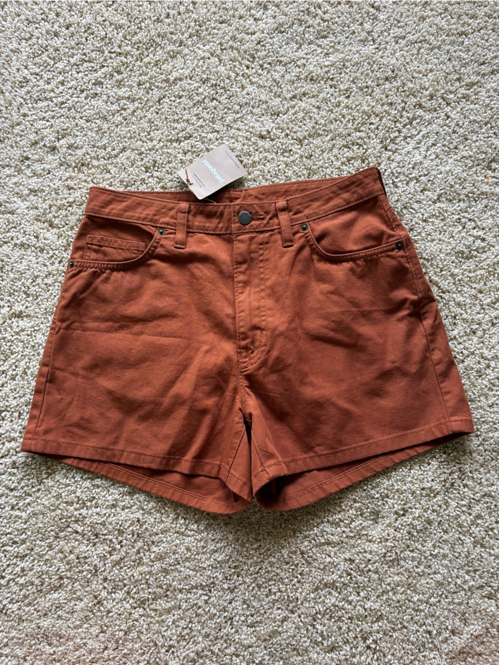 Patagonia Womens Classic Shorts Sz 8 Robin Brown Canvas Utility 57310